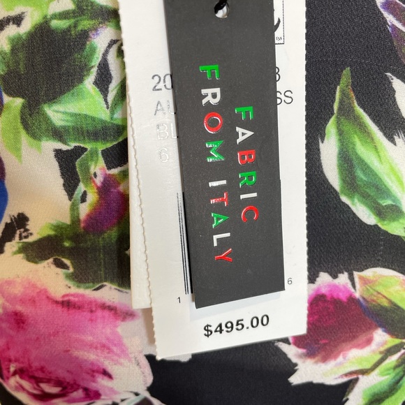 Milly NWT 6 Silk floral wrap dress with slip - Picture 9 of 14